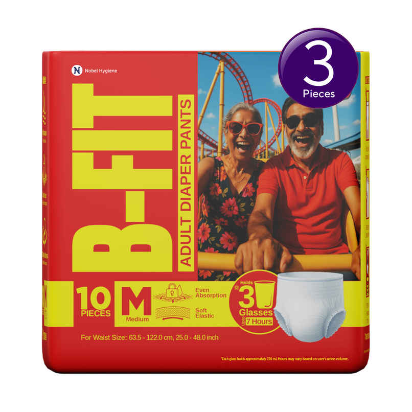 B-FIT Adult Pants Diapers (M, 25-48") Combo B-FIT Adult Pants Diapers (M, 25-48") Combo