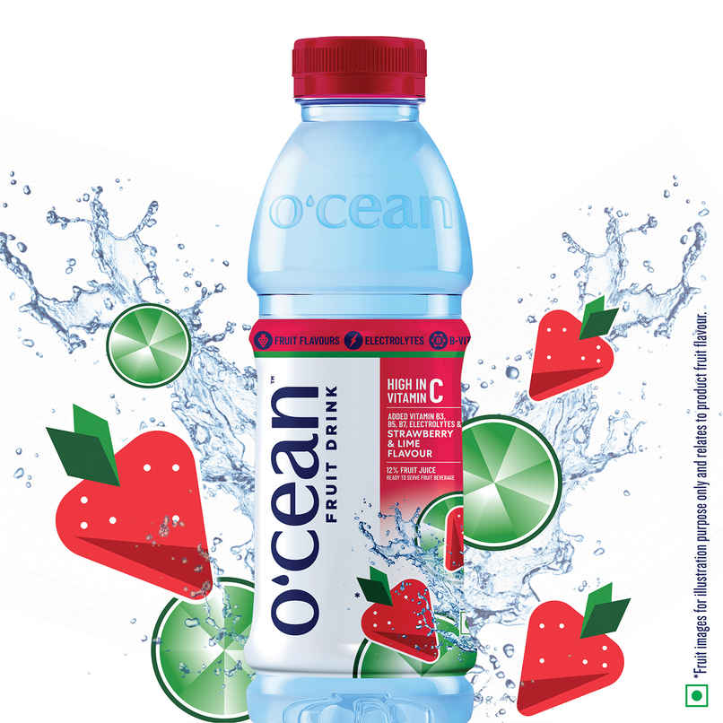 O'cean Beverages Strawberry and lime Water O'cean Beverages Strawberry and lime Water
