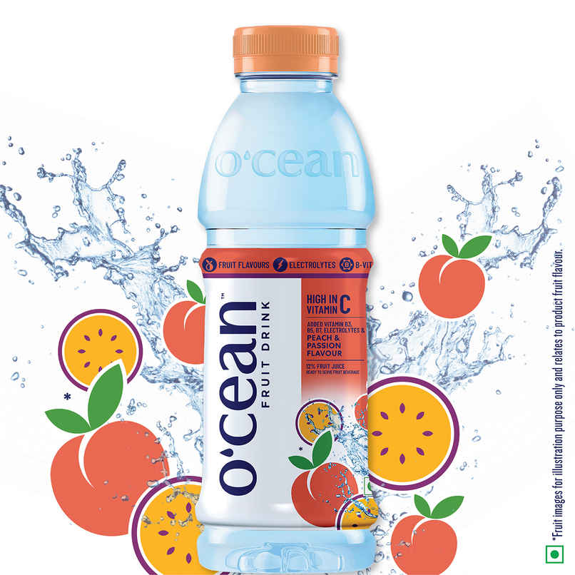 O'cean Beverages Peach and Passion Water Bottle O'cean Beverages Peach and Passion Water Bottle