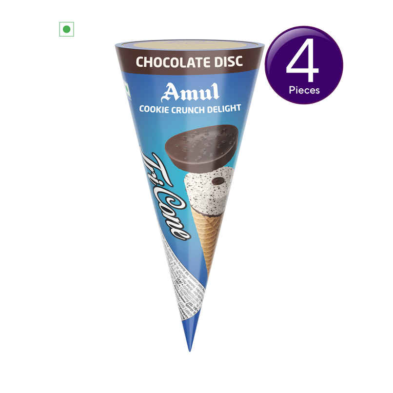 Amul Cookie Crunch Delight Ice Cream Cone Combo Amul Cookie Crunch Delight Ice Cream Cone Combo