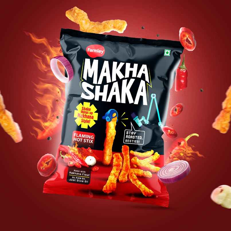 Farmley Makha Shaka | Korean Hot & Spicy / Flaming Hot Stix | Made With Makhana Farmley Makha Shaka | Korean Hot & Spicy / Flaming Hot Stix | Made With Makhana