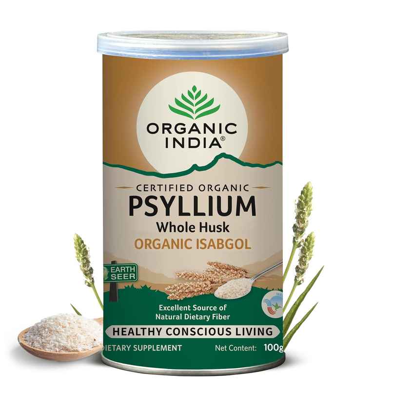 A TATA Product - Organic India Sat Isabgol Psyllium Whole Husk Powder With Dietary Fiber A TATA Product - Organic India Sat Isabgol Psyllium Whole Husk Powder With Dietary Fiber