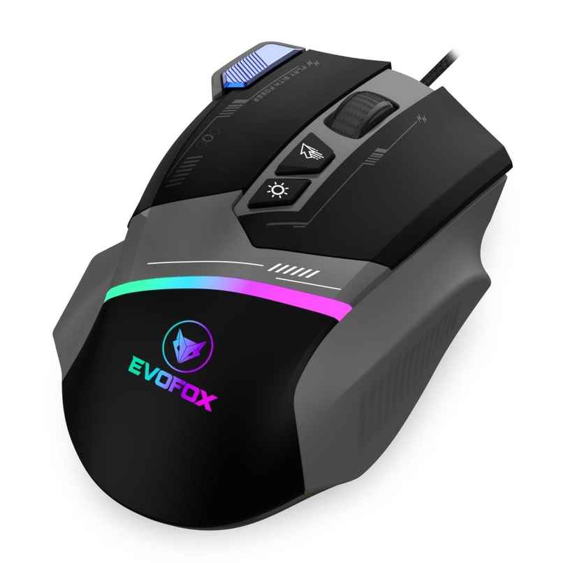 EvoFox Blaze Gaming Mouse USB - Grey