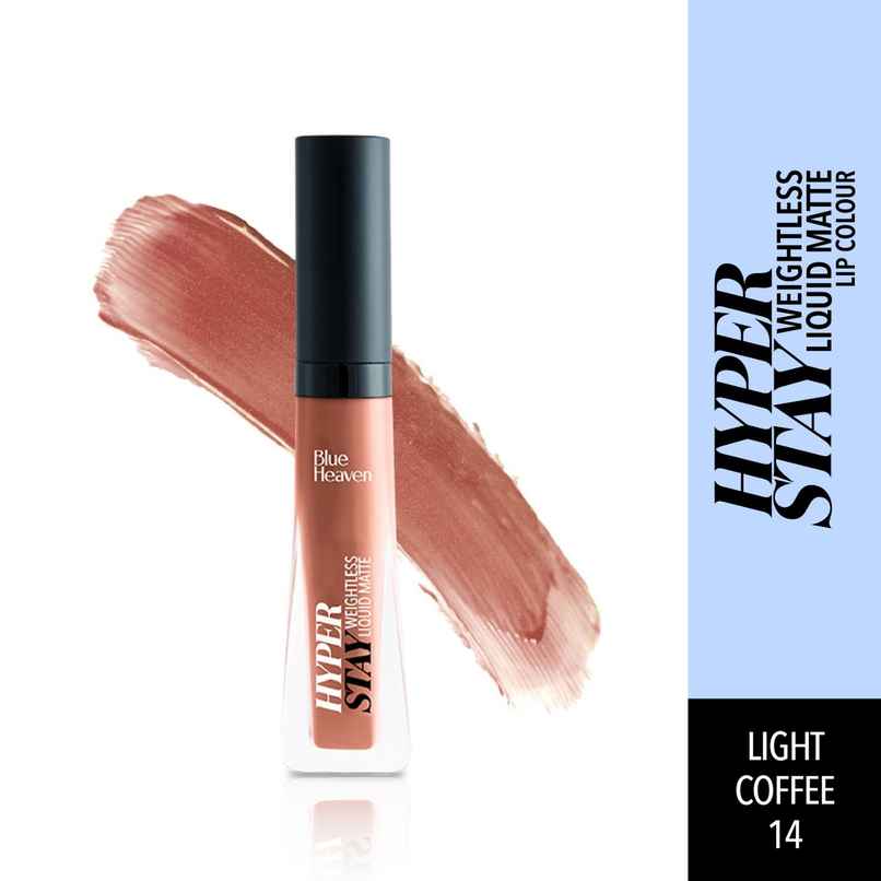 Blue Heaven Hyper Stay Weightless Liquid Matte Lipstick | Light Coffee 14