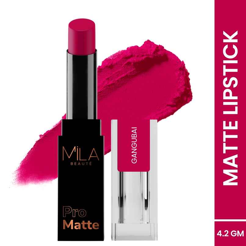 Mila Beaute Pro Mattes Lipstick Luxurious Creamy Matte Texture | 14 Gangubai Mila Beaute Pro Mattes Lipstick Luxurious Creamy Matte Texture | 14 Gangubai