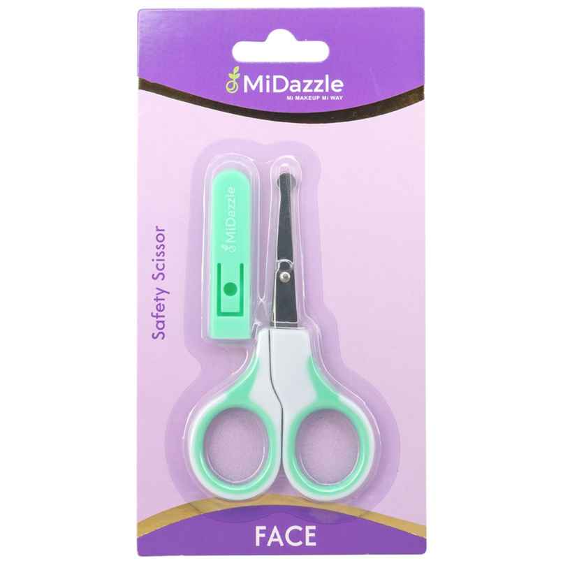 Midazzle Safety Scissor for Face - Precision Grooming Scissors with Rounded Tip |MISC5307