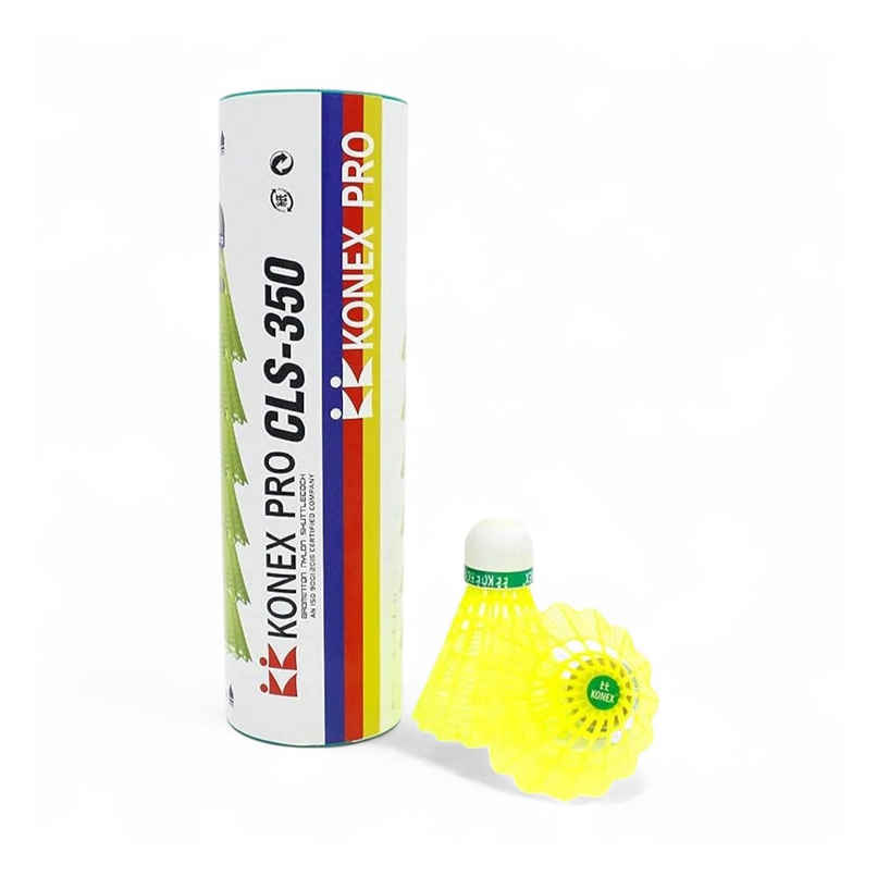 Konex CLS 350 Nylon Shuttle Cock | Yellow Konex CLS 350 Nylon Shuttle Cock | Yellow