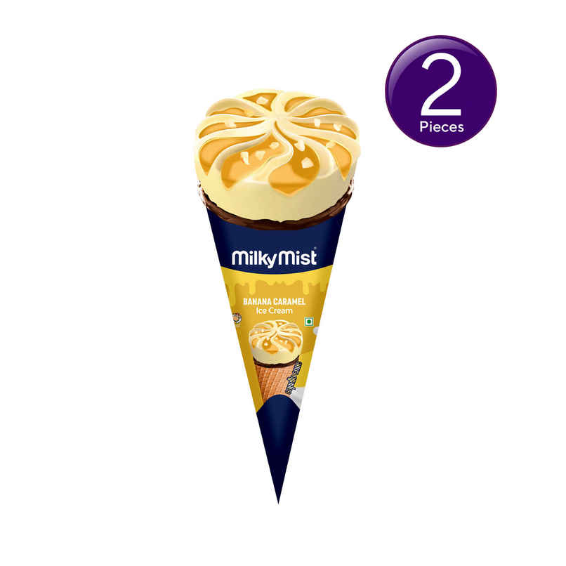 Milkymist Banana Caramel Cone Combo Milkymist Banana Caramel Cone Combo