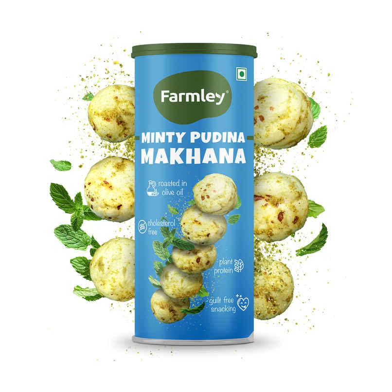 Farmley Minty Pudina Makhana Roasted In Olive Oil Farmley Minty Pudina Makhana Roasted In Olive Oil