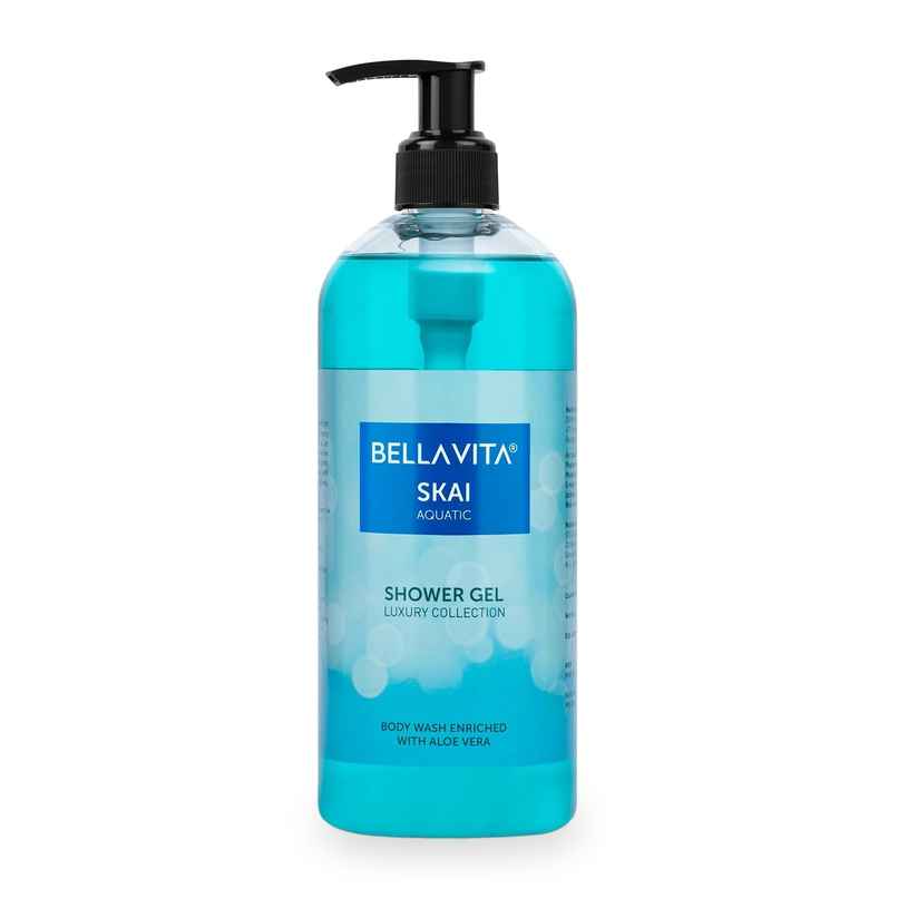 Bella Vita Luxury Skai Aquatic Body Wash Refreshing Shower Gel for Deep Cleansing