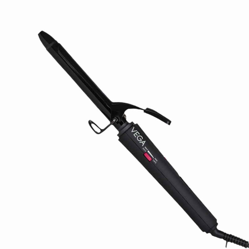 Vega Smooth Curl 19 mm Barrel Hair Curler for Women with Adjustable Temperature, Cool Tip | VHCH-03