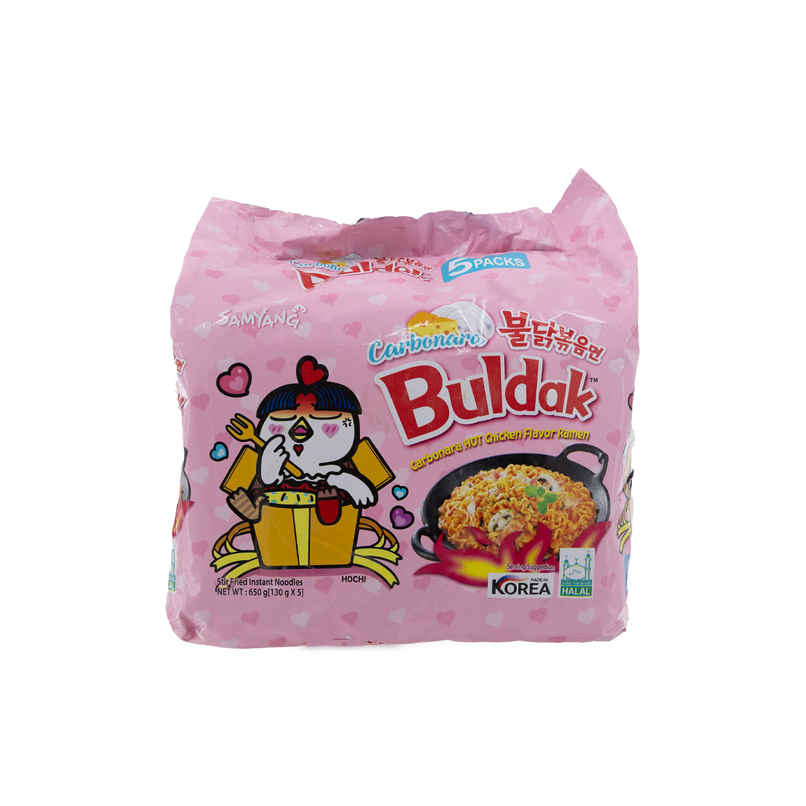 Korean Samyang Hot Chicken Flavour Ramen Carbonara Non Veg Korean Samyang Hot Chicken Flavour Ramen Carbonara Non Veg