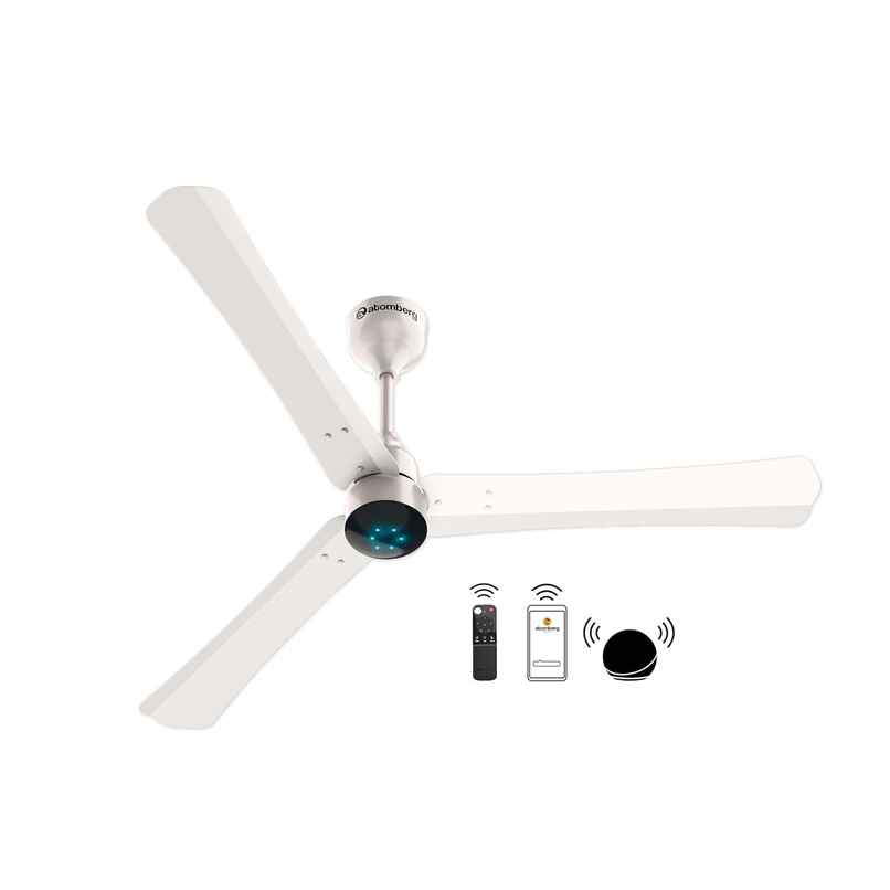 Atomberg Renesa Smart+ BLDC Ceiling Fan,1200mm,IoT & Remote Control,LED Indicators,Pearl White