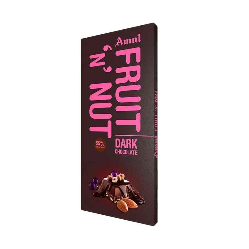 Amul Fruit 'N' Nut Dark Chocolate | Chocolate Indulgence