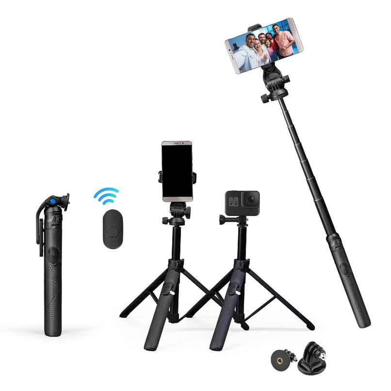 Digitek Dtr-525 Ss 160 Cm Long Tripod Selfie Stick With Wireless Remote Digitek Dtr-525 Ss 160 Cm Long Tripod Selfie Stick With Wireless Remote