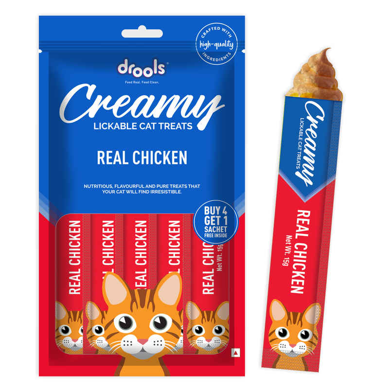 Drools Creamy Lickable Cat Treat - Real Chicken