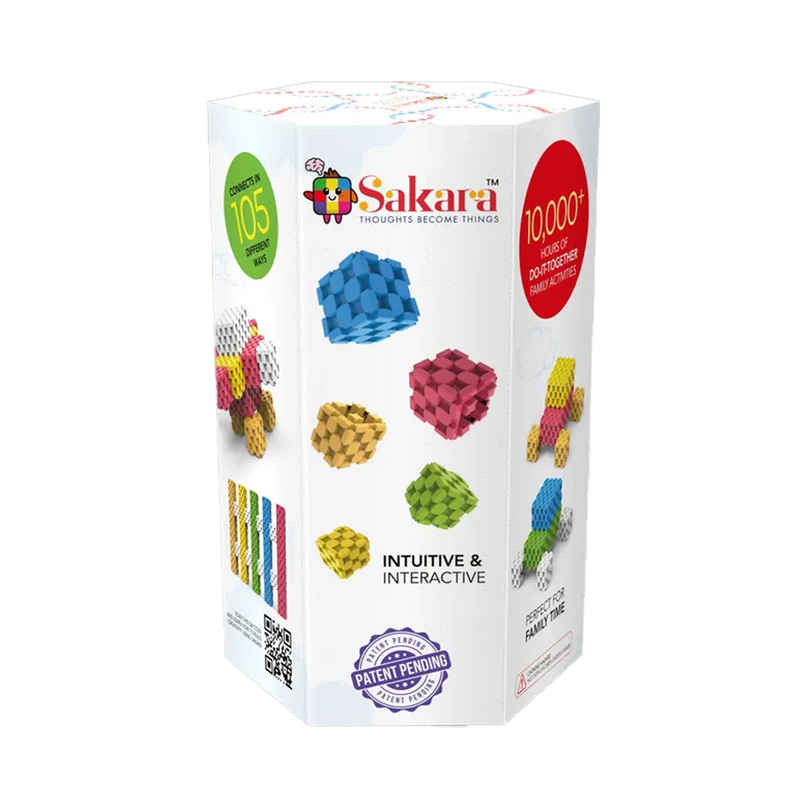 Sakara 66Pcs Cubes Colorful Building Blocks Kids Toys | Light Colors