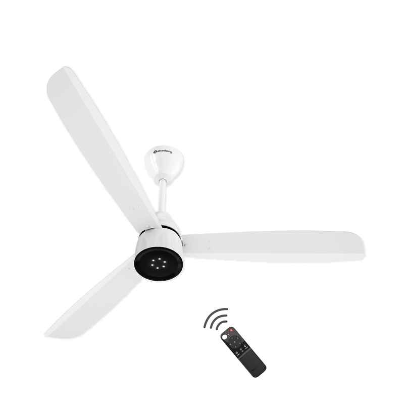 Atomberg Renesa Enzel BLDC Ceiling Fan, 1200mm, Remote Control & LED Indicators, Gloss White