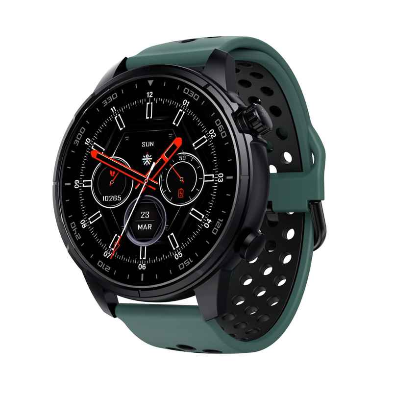 Cult Velocity with Built-in Turbo Track GPS, 1.43'' AMOLED, Compass, BT Calling Smartwatch (Green)