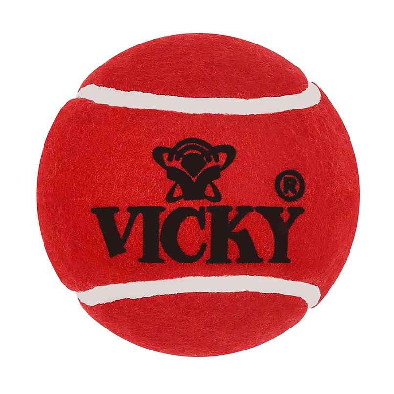 Vicky Heavy Weight Rubber Cricket Ball | Red