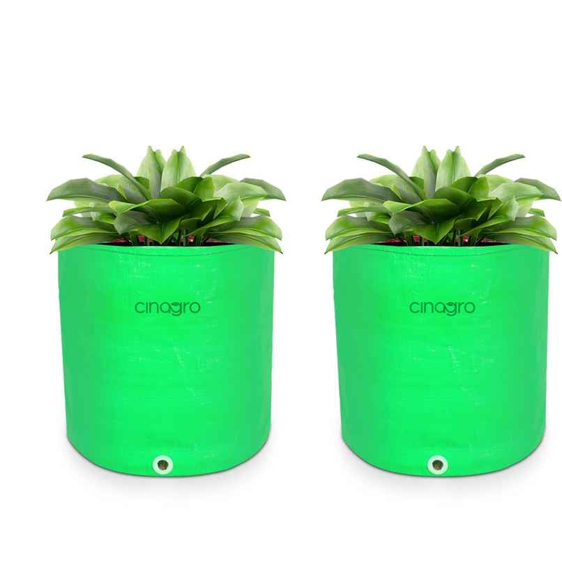 Cinagro Gardening Grow Bags - 360 GSM| 18 x 18 cm | UV-Resistant | Biodegradable, 2-Pack Cinagro Gardening Grow Bags - 360 GSM| 18 x 18 cm | UV-Resistant | Biodegradable, 2-Pack