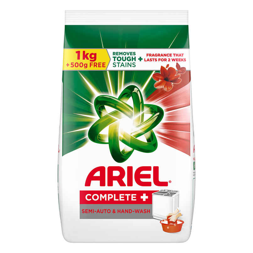 Ariel Complete Detergent Powder | Removes 100 Tough Stains in 1 wash