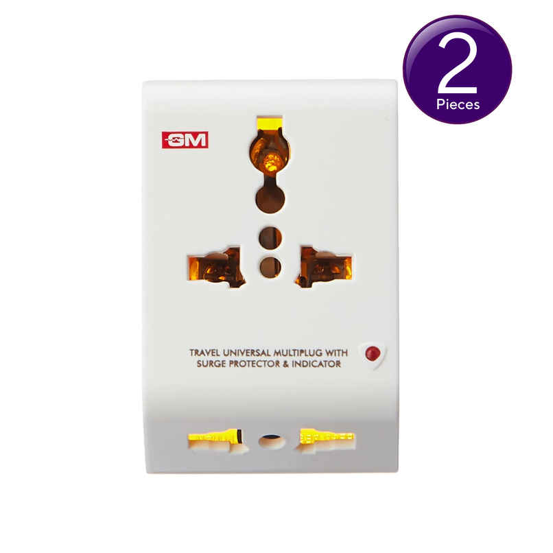 GM 3011 2 Pin Travel Universal Multi-Plug with Surge Protector & Indicator Combo GM 3011 2 Pin Travel Universal Multi-Plug with Surge Protector & Indicator Combo