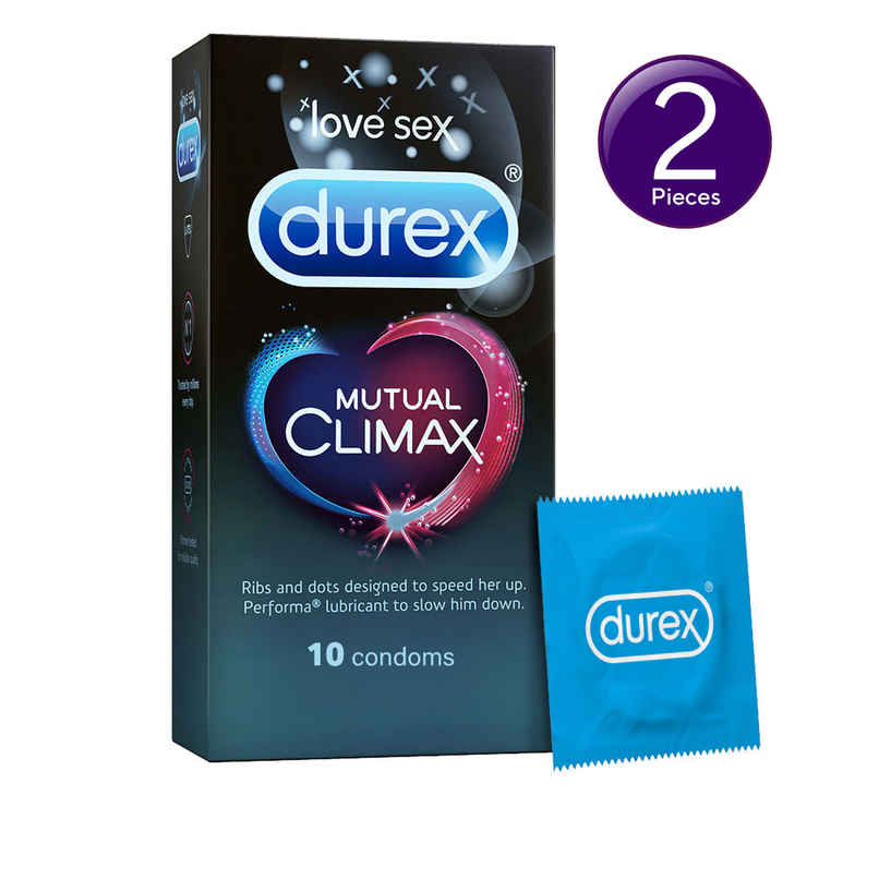 Durex Mutual Climax Condom - Long-Last Dotted Condoms Combo