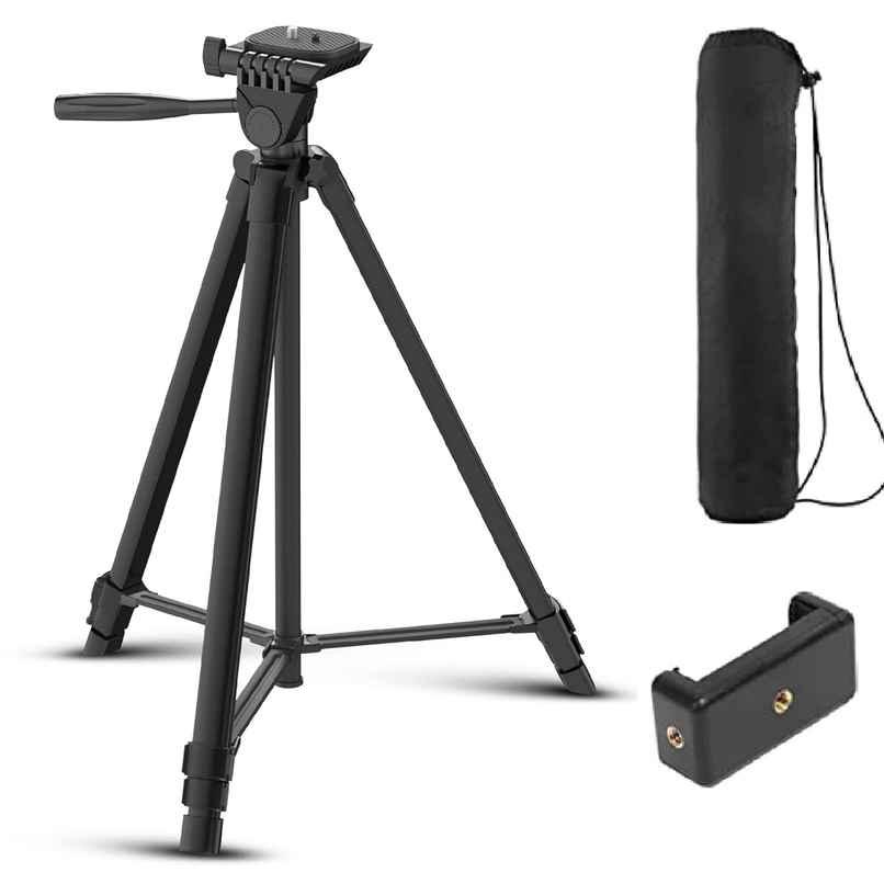 Digitek Dtr 480Lw 57 Inch Portable Aluminium Alloy Tripod With Smartphone Holder & 360� Ball Head