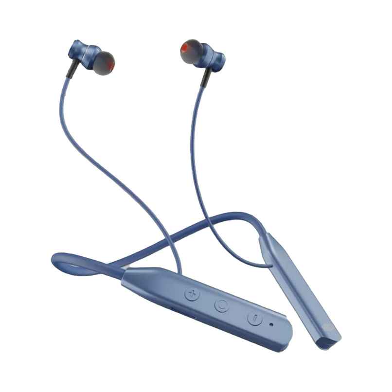 Nu Republic Pulse Metal in ear Bluetooth Neckband With Upto 50Hrs Playtime Enc Fast Charging Dual Pairing Bluetooth Headset - Blue