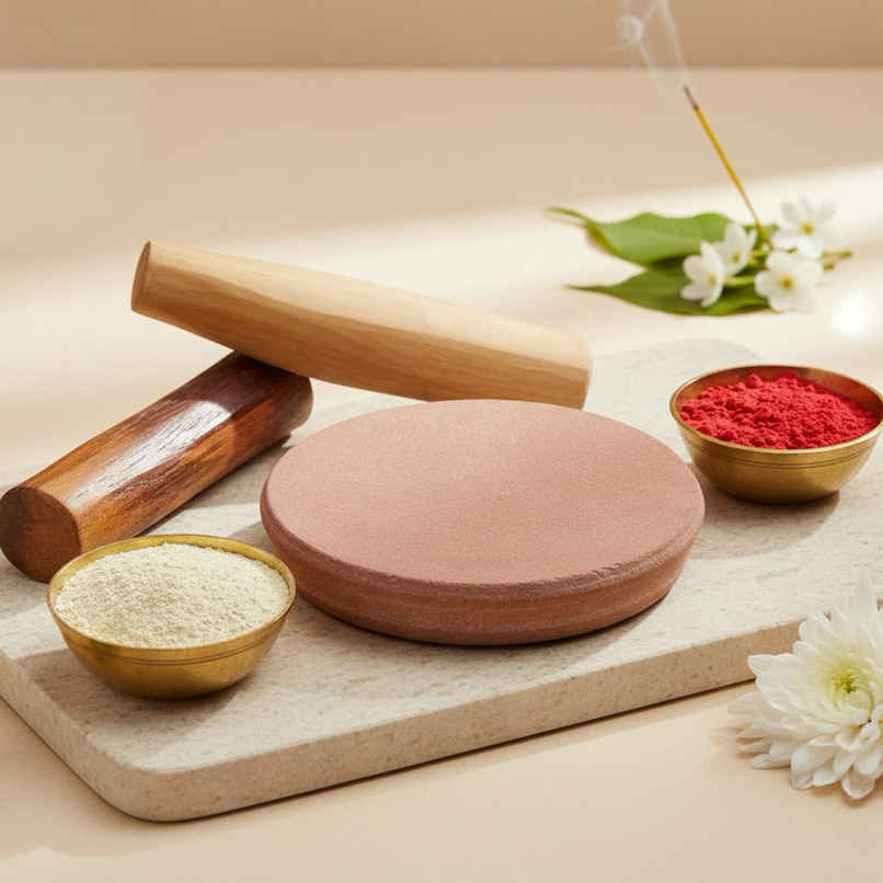 Sandalwood Stick Rubbing Stone | Chakla | Satvik