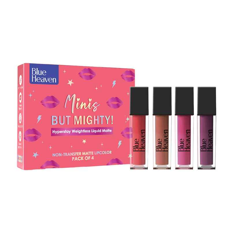 Blue Heaven Minis But Mighty Hyperstay Weightless Lipstick (Bridesmaid Nude)