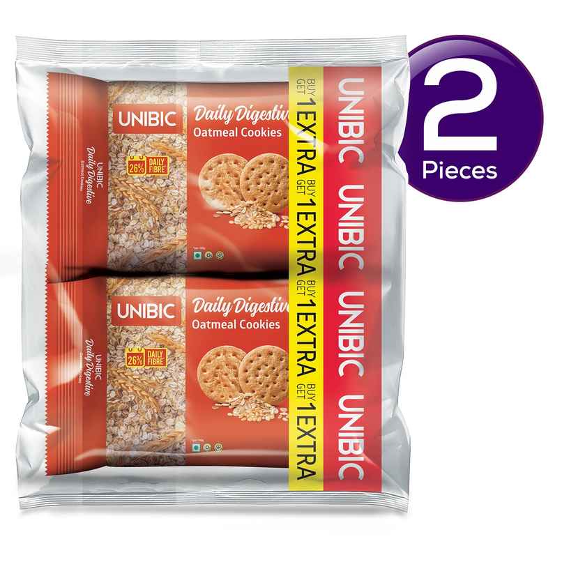 UNIBIC Oatmeal Digestive Biscuits | Cholesterol-Free And Trans Fat-Free Combo