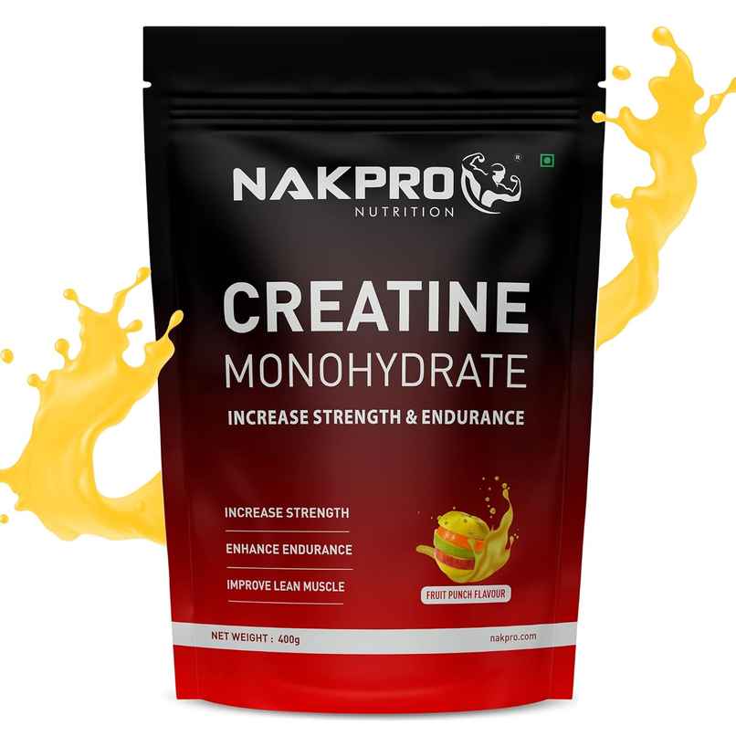 Nakpro Micronised Creatine Monohydrate Powder (Fruit Punch)