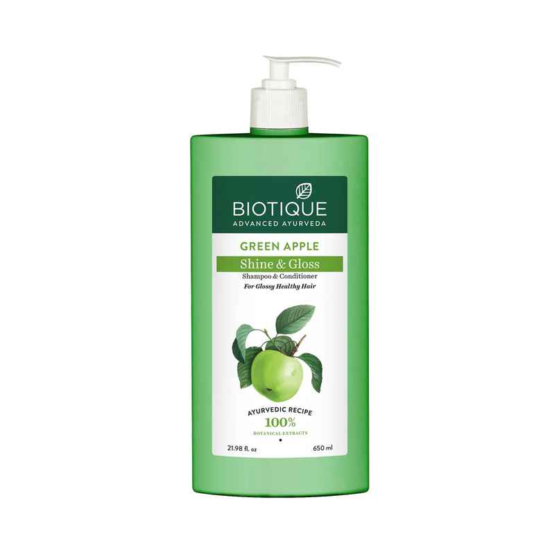 Biotique Green Apple Shine & Gloss Shampoo With Conditioner