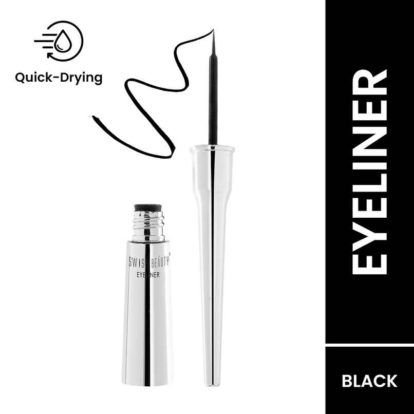 Swiss Beauty Liquid Eyeliner - Jet Black Swiss Beauty Liquid Eyeliner - Jet Black