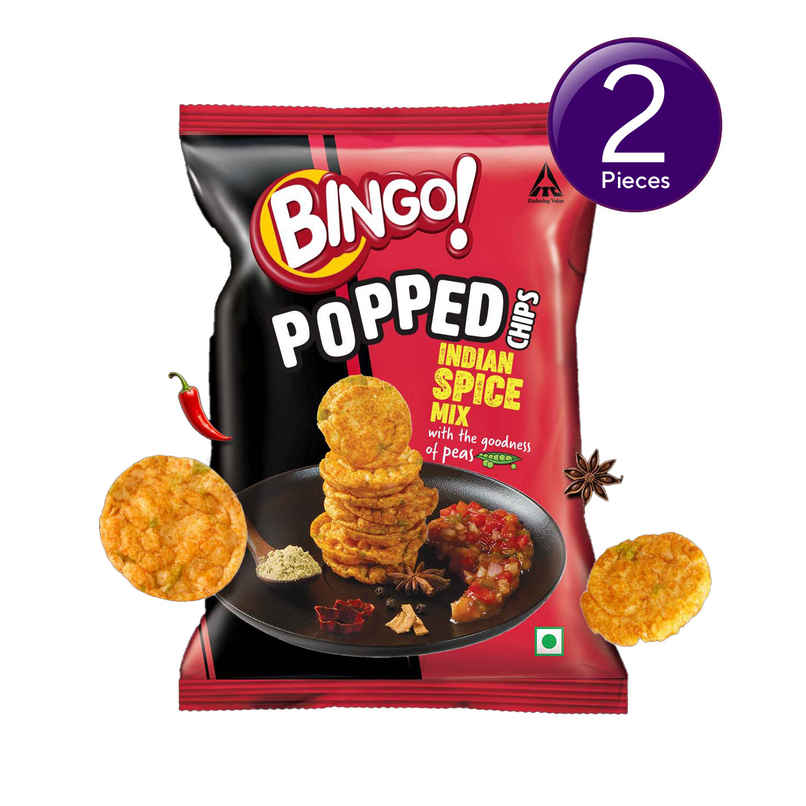 Bingo! Popped Chips Indian Spice Mix Combo 
