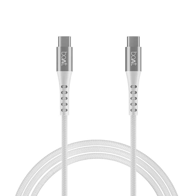 boAt Type-C Cable w/ 100W/5A Fast Charging & 10Gbps Data Transmission - Type-C C600 (White)