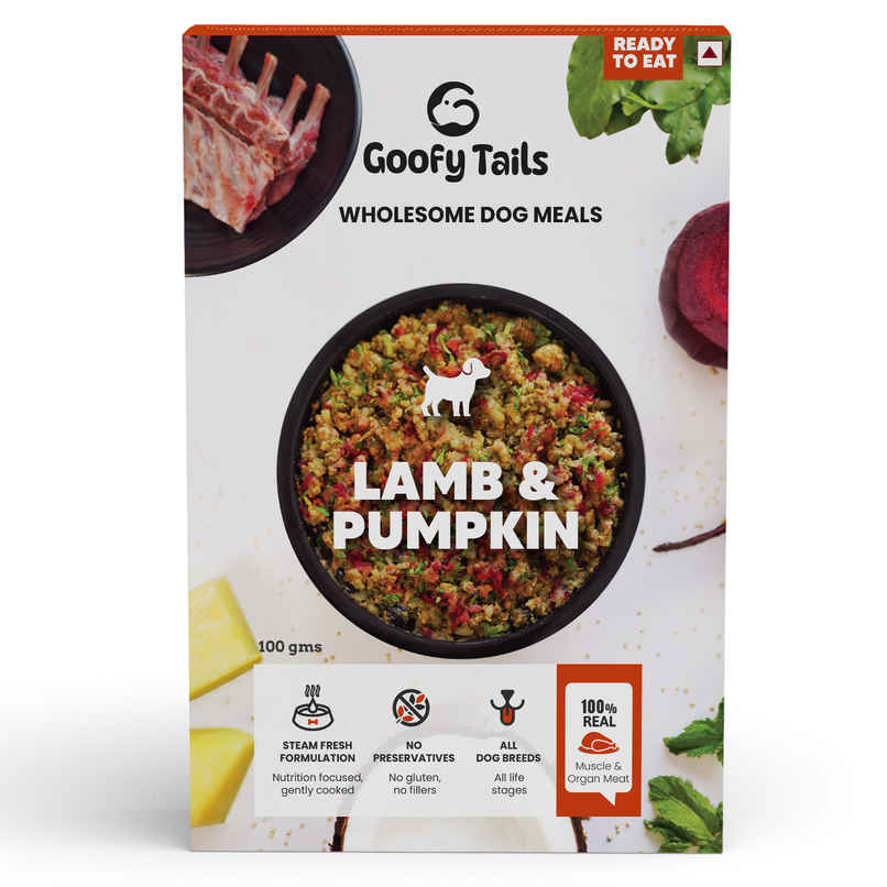 Goofy Tails Lamb & Pumpkin Fresh Dog Food | Gluten Free | Wet Dog and Puppy Food