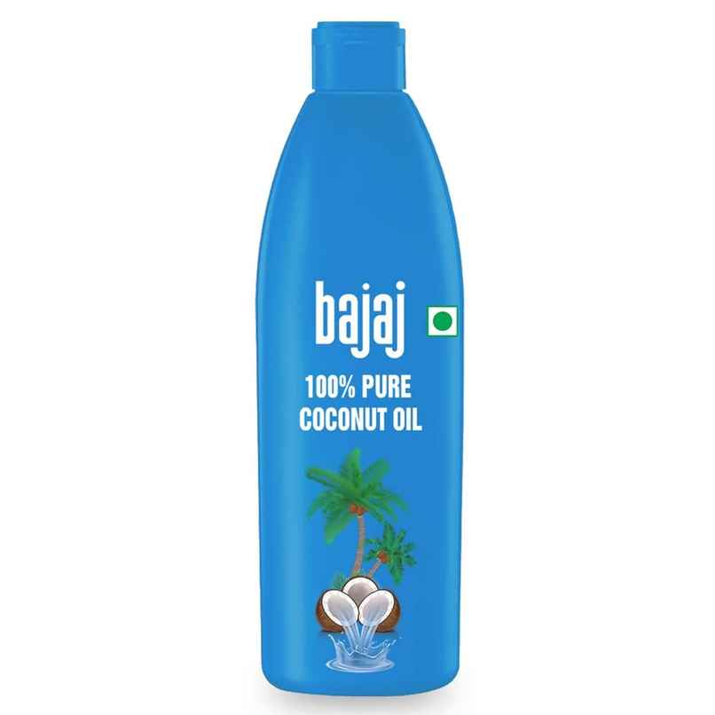 Bajaj 100% Pure Coconut Oil | Made with Premium Grade 1 Quality Coconuts Bajaj 100% Pure Coconut Oil | Made with Premium Grade 1 Quality Coconuts