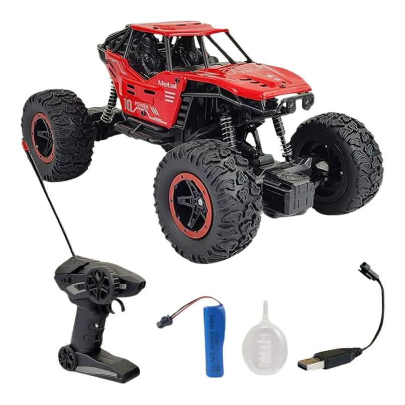 Wembley Remote Control Car Rock Crawler | Red | Water Mist Smoke Spray Rc Car 45 Climbing Angle