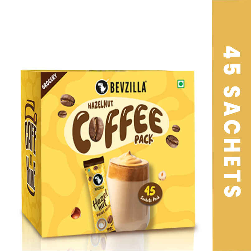 Bevzilla Hazelnut Instant Cofffee Powder Sachets
