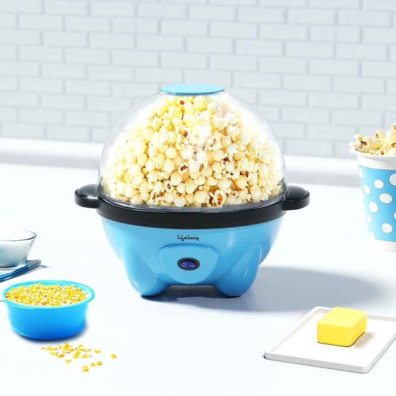 Lifelong Electric Popcorn Maker Machine for Home | Non Stick Popper | Use with Oil (LLEPM09)