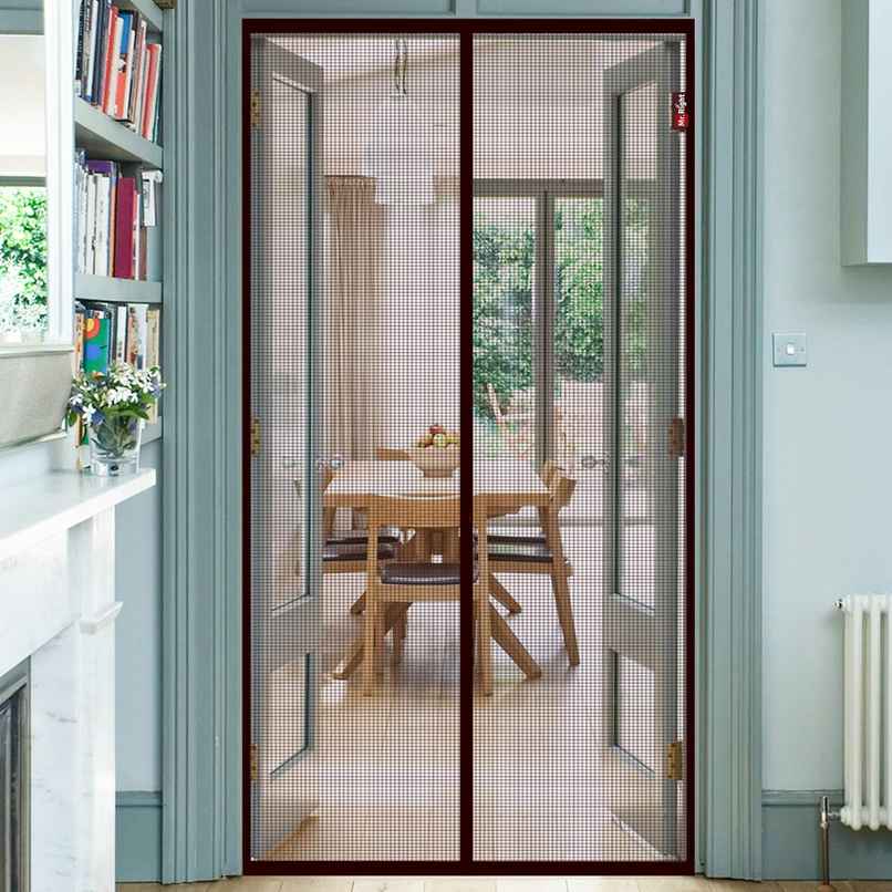 Mr. Right Magnetic Mosquito Net For Door | Black - 200 x 110 cm