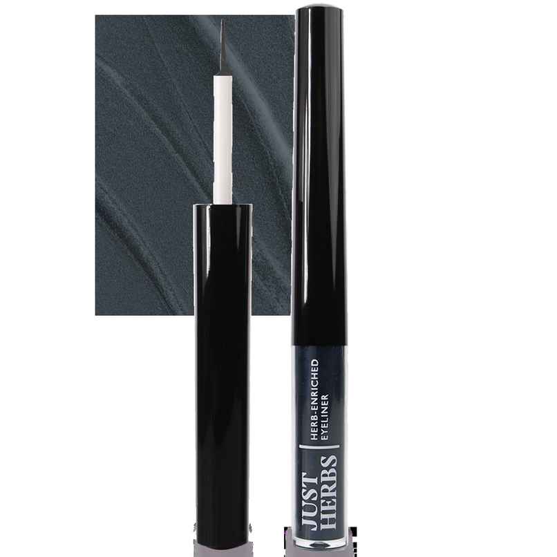Just Herbs Liquid Eyeliner With Waterproof & Smudge-Proof Formula | Smoky Charcoal