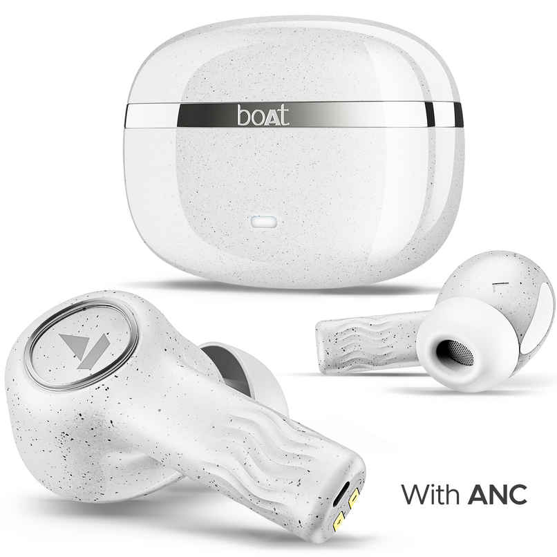 boAt Nirvana Ion ANC TWS Earbuds w/ 120H Playtime, ANC upto 32dB & In-Ear Detection (Quartz White)