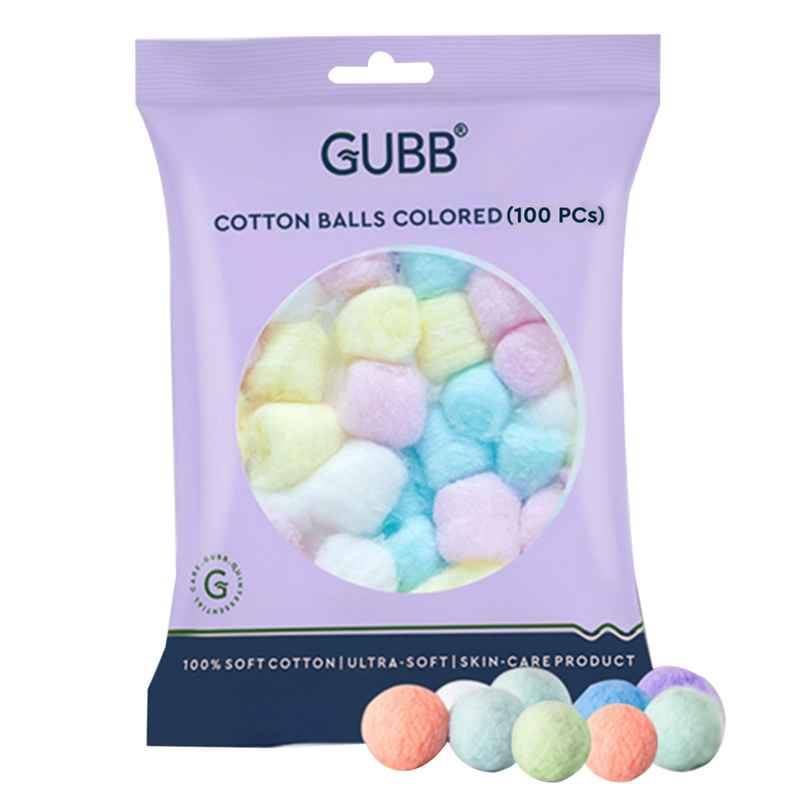 GUBB Coloured Cotton Balls | Soft & Gentle
