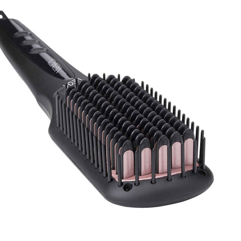 Vega Black Shine Hair Straightener Brush for Women, Straight in Min, (VHSB-04) Vega Black Shine Hair Straightener Brush for Women, Straight in Min, (VHSB-04)