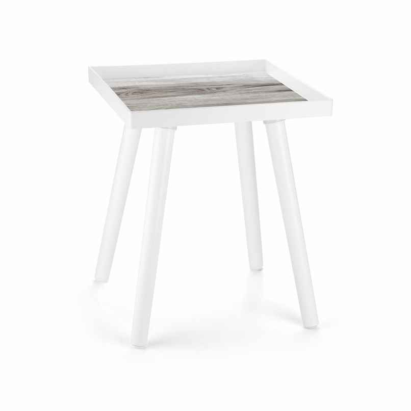 NAYASA Woodenfinish Square Side Table for Bedroom & Living Room - Bedside Stand | End Table