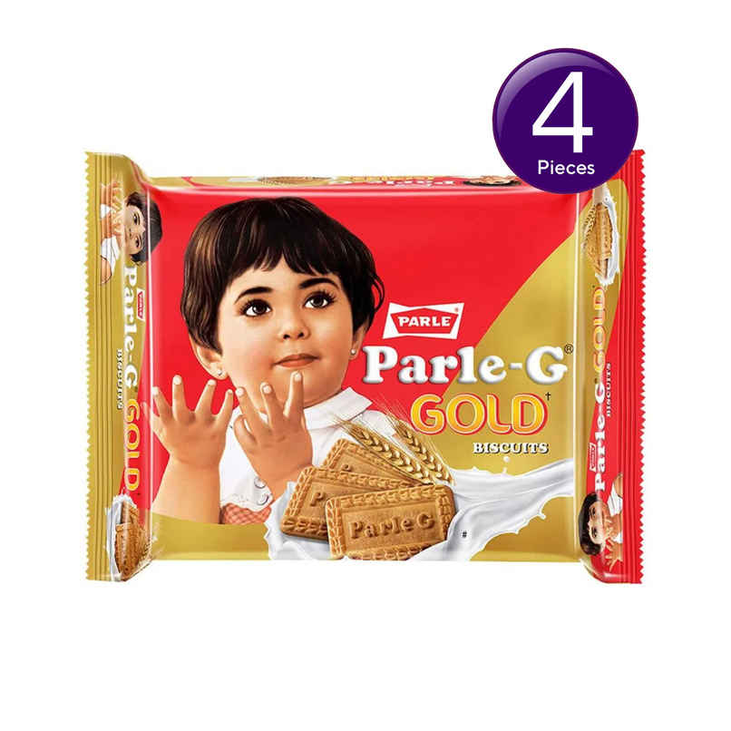 Parle Gold Vanilla Glucose Biscuits | Trans Fat-free Combo 